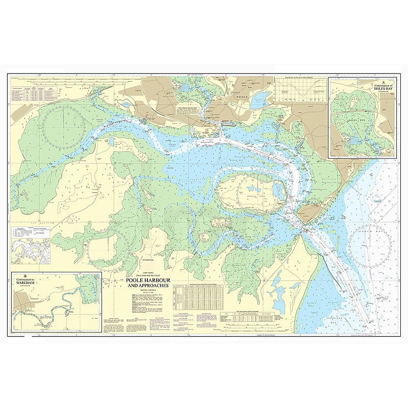 Admiralty Chart Prints 2611 - Poole Harbour and Approaches