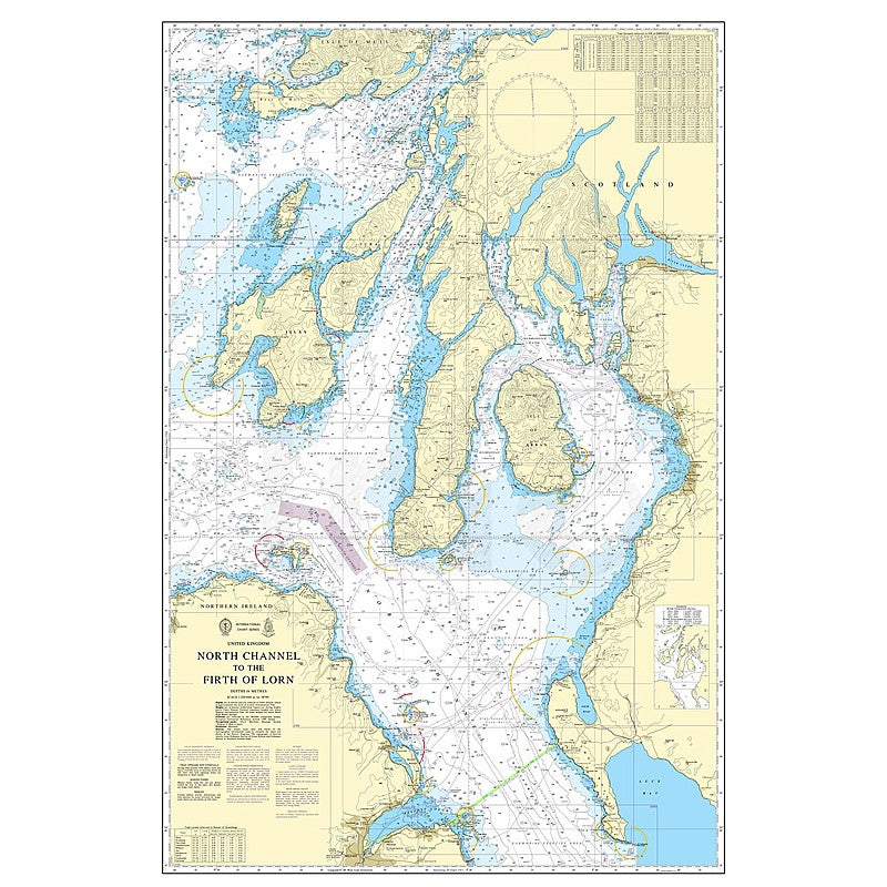 Admiralty Chart Prints 2724 - North Channel to the Firth of Lorn