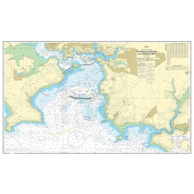 Admiralty Chart Prints 30 - Plymouth Sound and Approaches