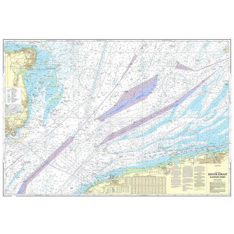 Admiralty Chart Prints 323 - Dover Strait, Eastern Part