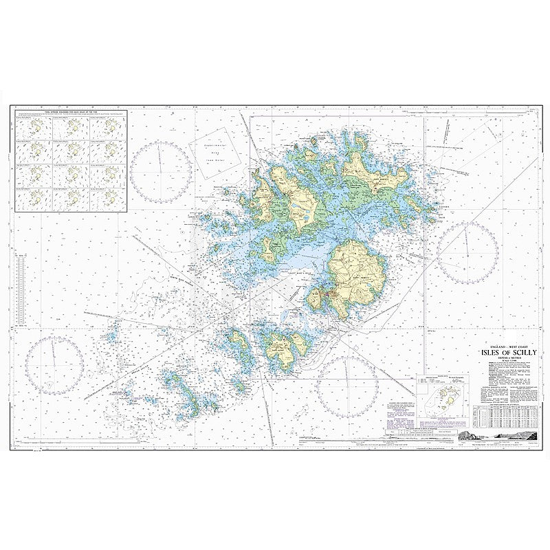 Admiralty Chart Prints 34 - Isles of Scilly