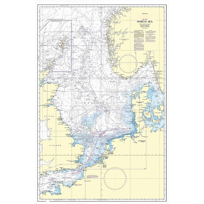 Admiralty Chart Prints 4140 - North Sea