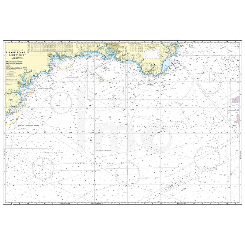Admiralty Chart Prints 442 - Lizard Point to Berry Head