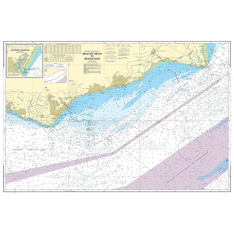 Admiralty Chart Prints 536 - Beachy Head to Dungeness
