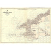 Vintage Nautical Chart - Admiralty Chart 1410 - St Gowan's Head to New Quay