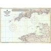 Vintage Nautical Chart - Admiralty Chart 2649 - English Channel, Western Sheet