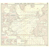 Vintage Nautical Chart Prints - Admiralty Routeing Chart 5124 - North Atlantic Ocean