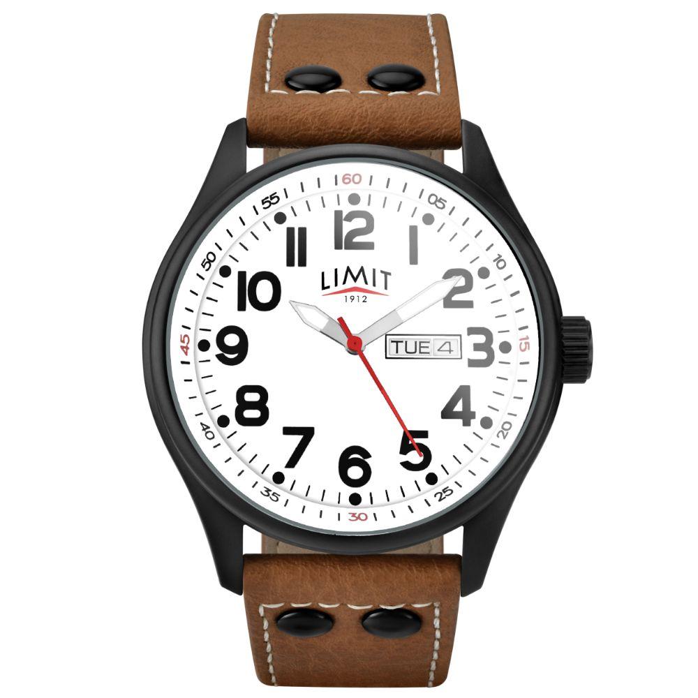 Limit Pilot Watch White/Brown