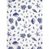 Shells, blue Tea Towel